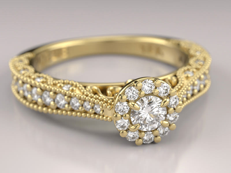 anel-de-noivado-vintage-com-diamantes