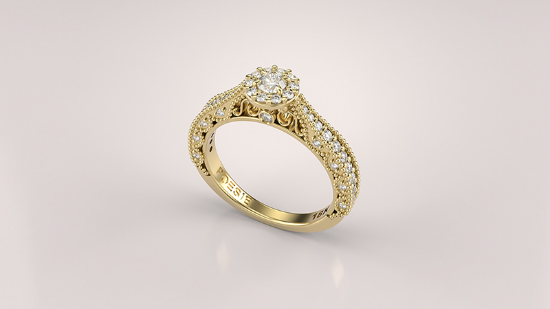 anel-de-noivado-de-diamantes-estilo-vintage