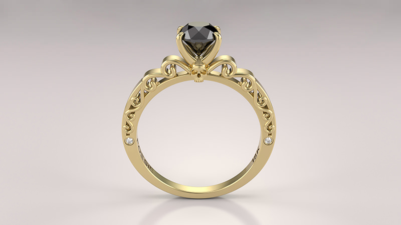 anel-de-noivado-ouro-amarelo-e-diamante-negro