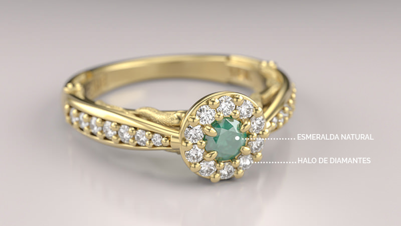anel-de-medicina-com-esmeralda-e-halo-de-diamantes