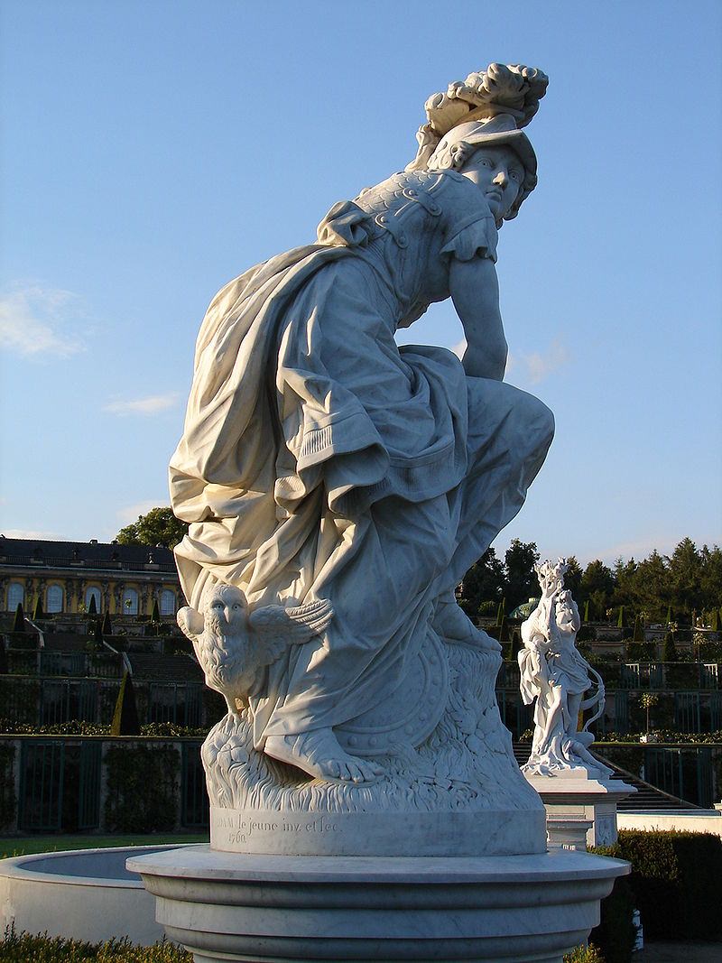 Estátua da Deusa Minerva do escultor François Gaspard Adam