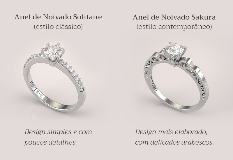comparacao-anel-de-noivado-classico-e-anel-moderno