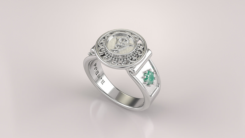 anel-sinete-medicina-veterinaria-ouro-branco